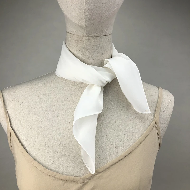 Head Wrap Turban - New Women Silk Scarf Square Neck