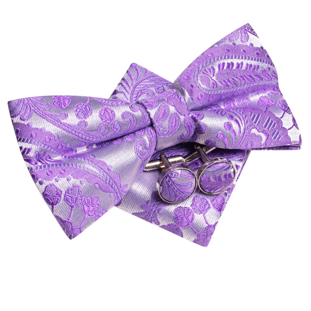 Purple Lilac Lavender Pansy Vi - Bow Tie Pre Tied ulasan dan harga