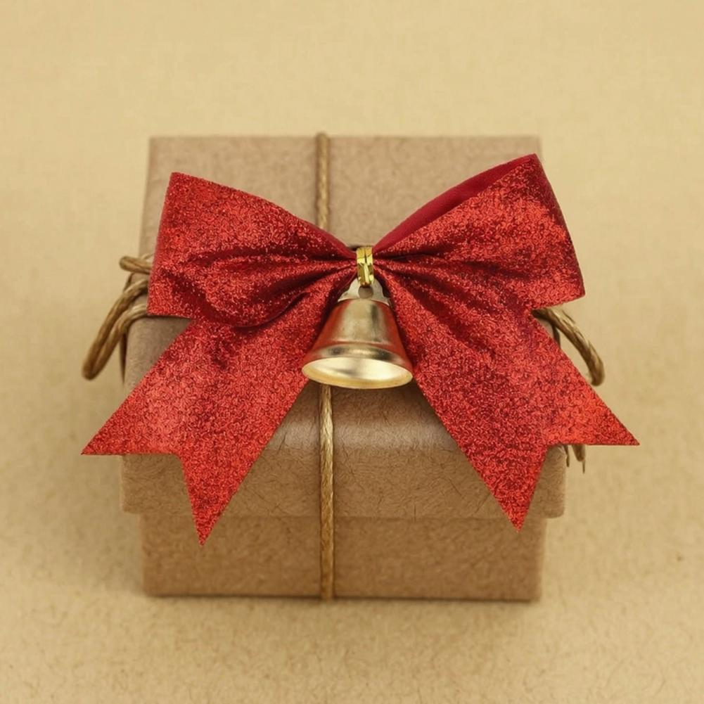 2 Pcs Christmas Bows with Bell - Bow Tie Pre Tied ulasan dan harga