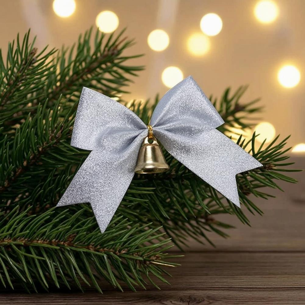 2 Pcs Christmas Bows with Bell - Bow Tie Pre Tied ulasan dan harga