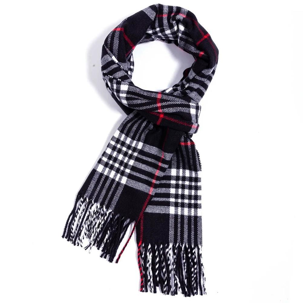 British Style Winter Scarves F - Muffler Men Wool ulasan dan harga