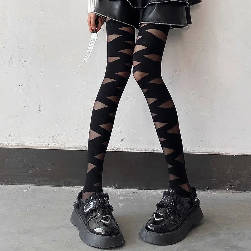 1/2pairs Lolita Cross Tie Tigh - Silk Tie Striped ulasan dan harga