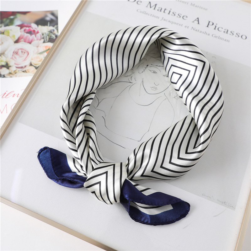 Luxury Stripe Silk Square Scar - Silk Tie Striped ulasan dan harga