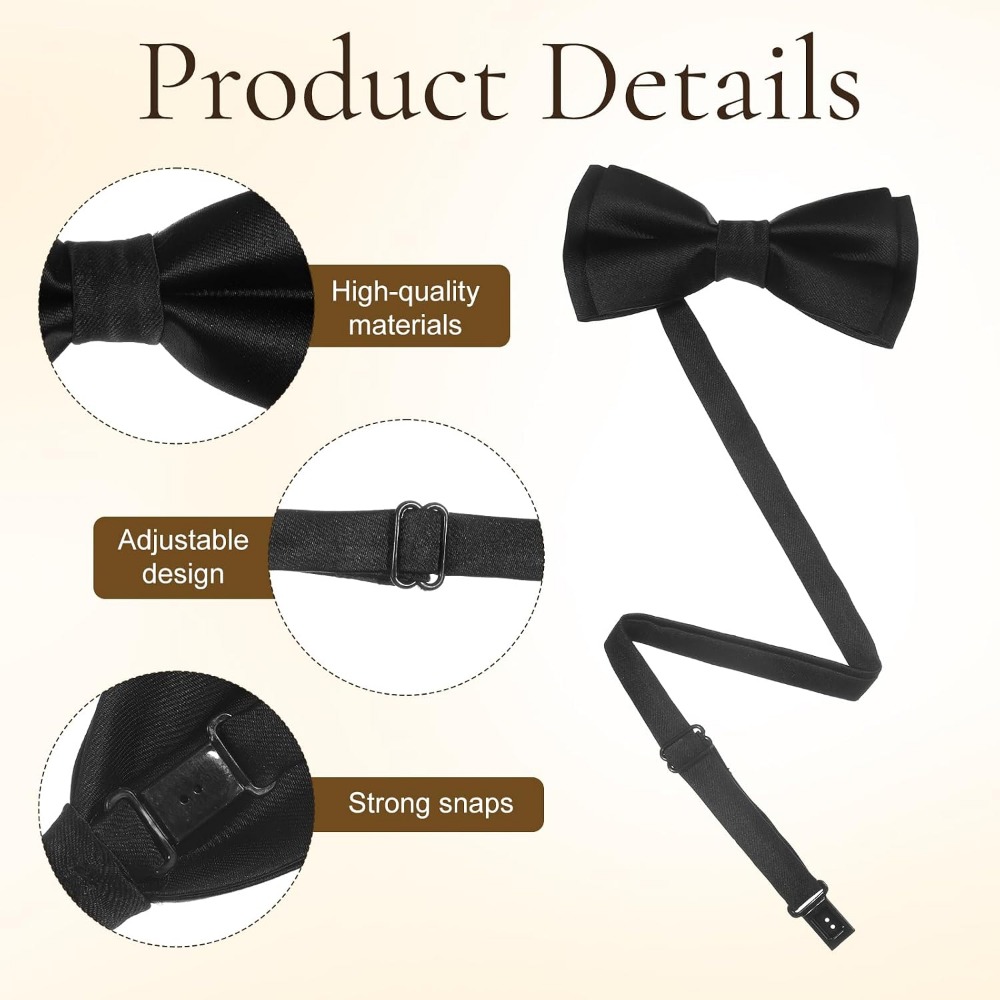 Men's Bow Ties, 2-Pack Solid C - Bow Tie Pre Tied ulasan dan harga