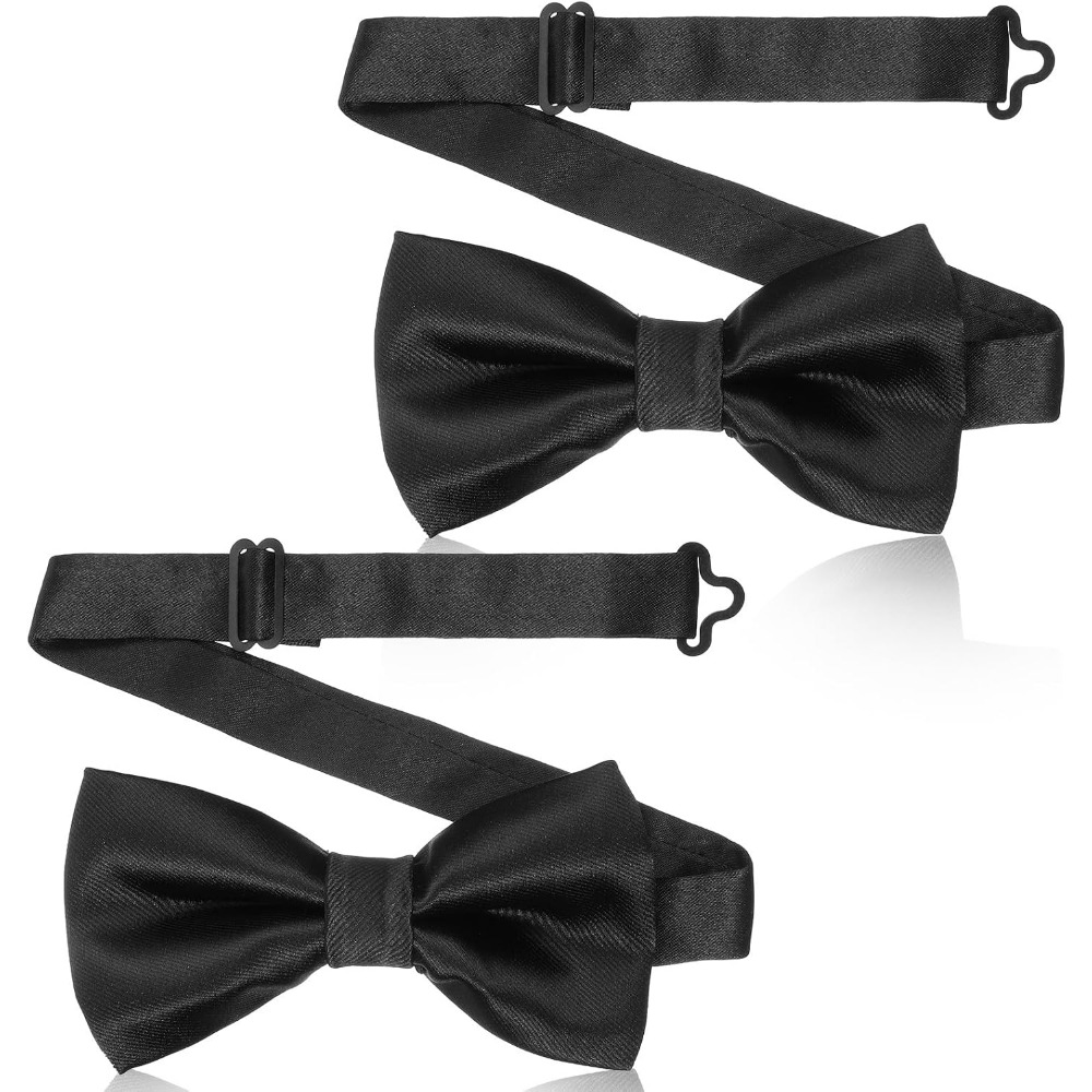 2-Piece Black Bow Ties, Pre-Ti - Bow Tie Pre Tied ulasan dan harga