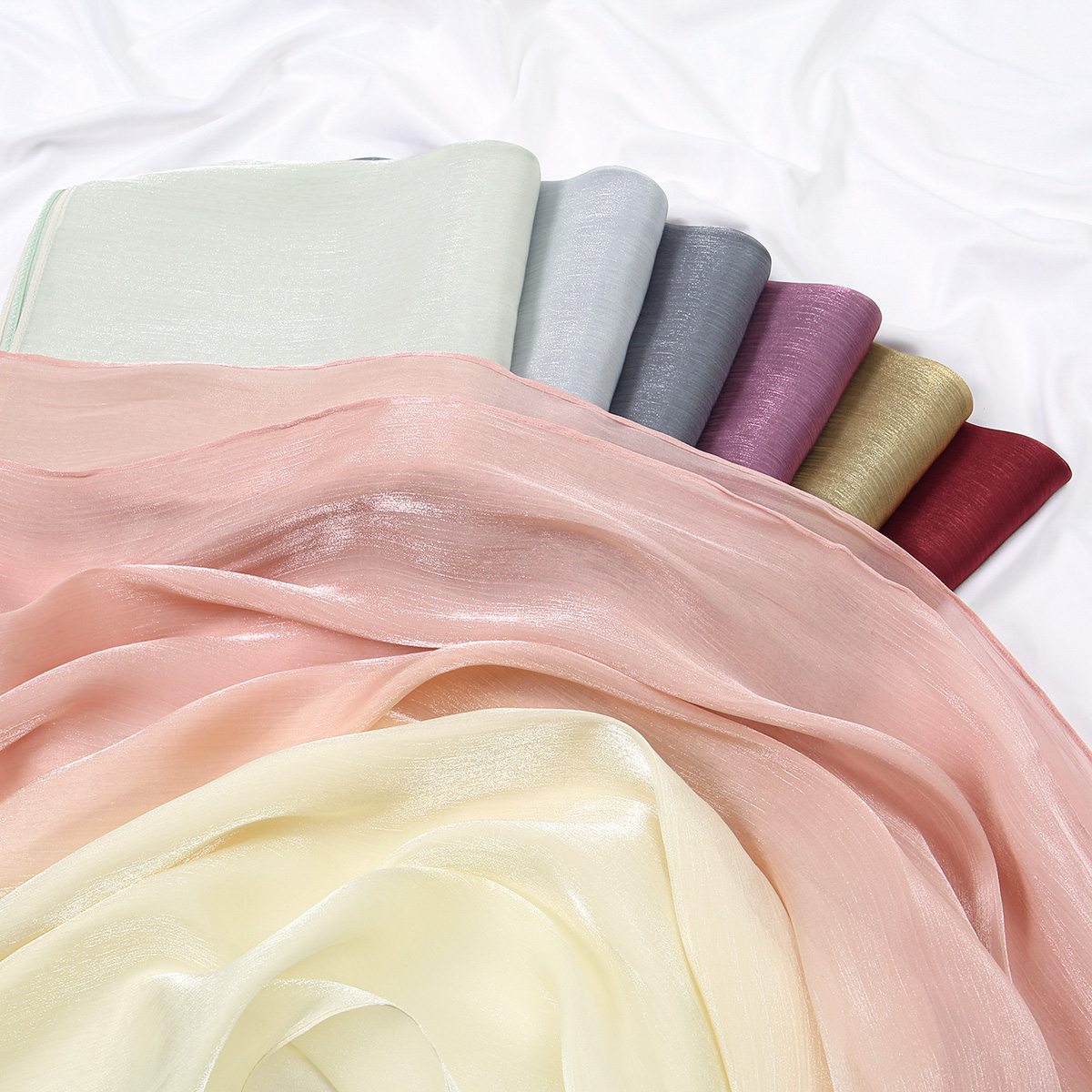 Gradient Twinkle Silk Hijab Sc - Head Wrap Turban ulasan dan harga