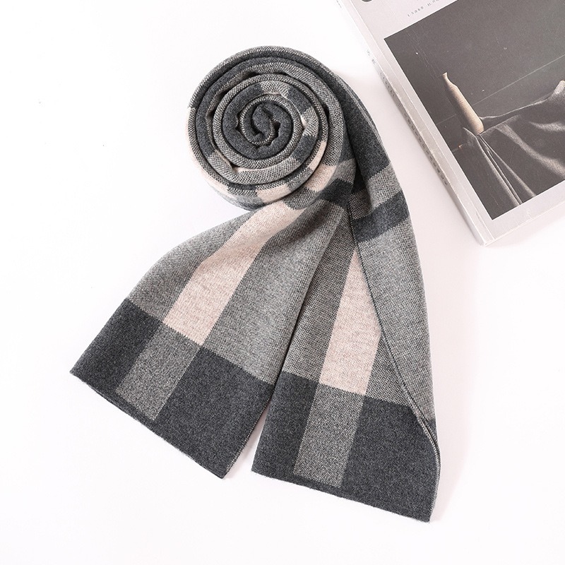 Luxury Scarf Man Winter Warm W - Muffler Men Wool ulasan dan harga