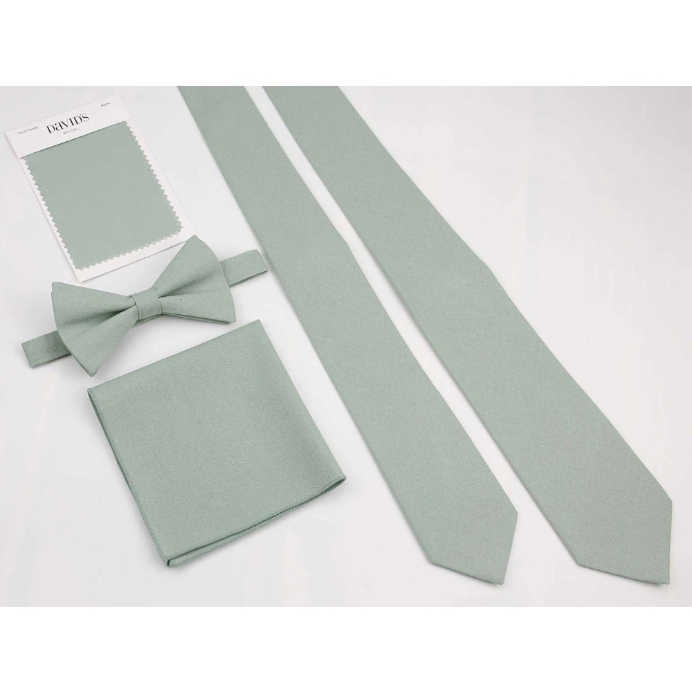 Linen Cotton Bowties - Solid P - Bow Tie Pre Tied ulasan dan harga