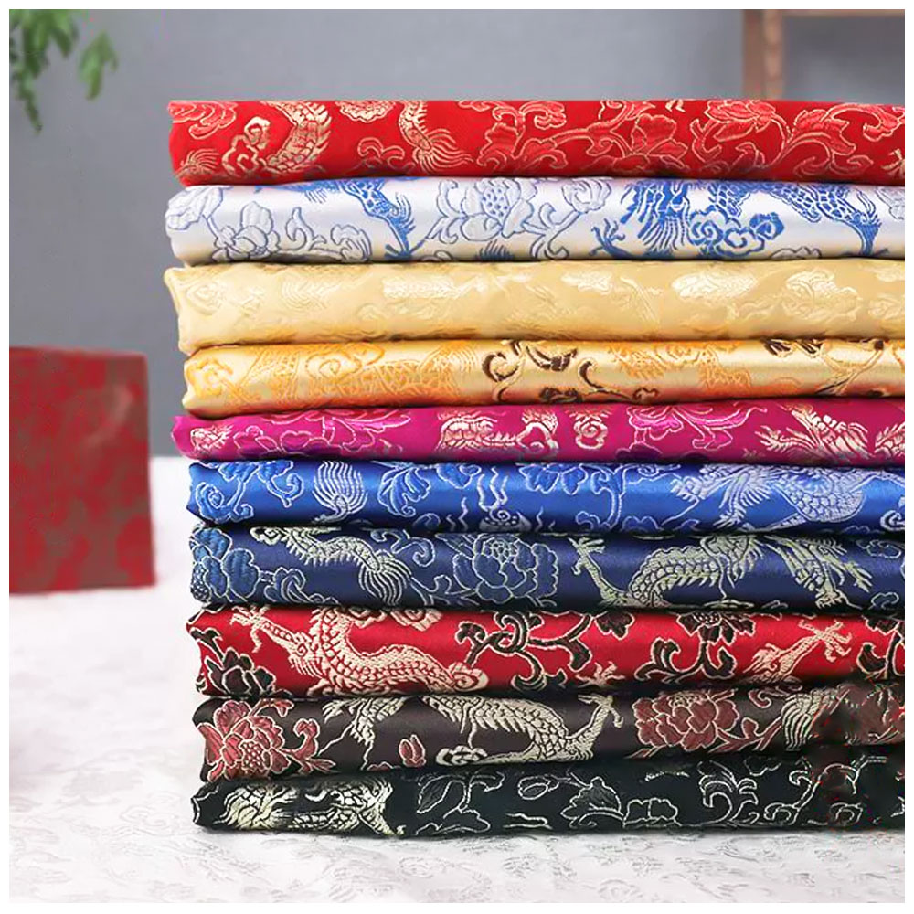 Brocade Jacquard Fabrics Embro - Silk Tie Striped ulasan dan harga