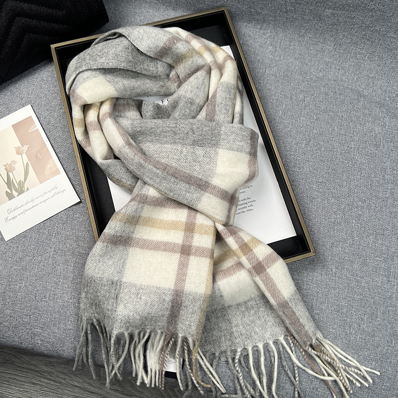 High Quality 100% Wool Scarf W - Muffler Men Wool ulasan dan harga